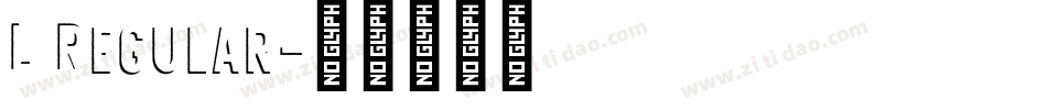 L Regular字体转换